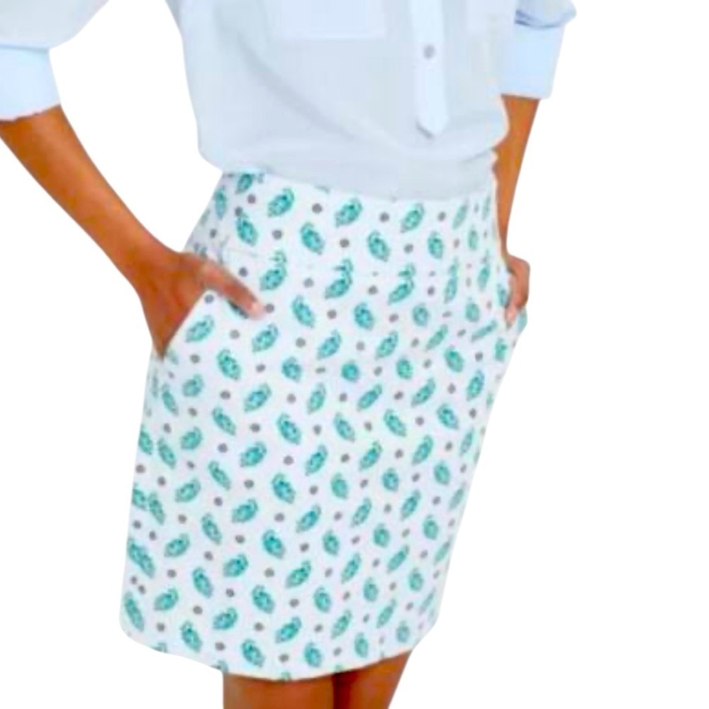 Ann Taylor Printed Pencil Skirt